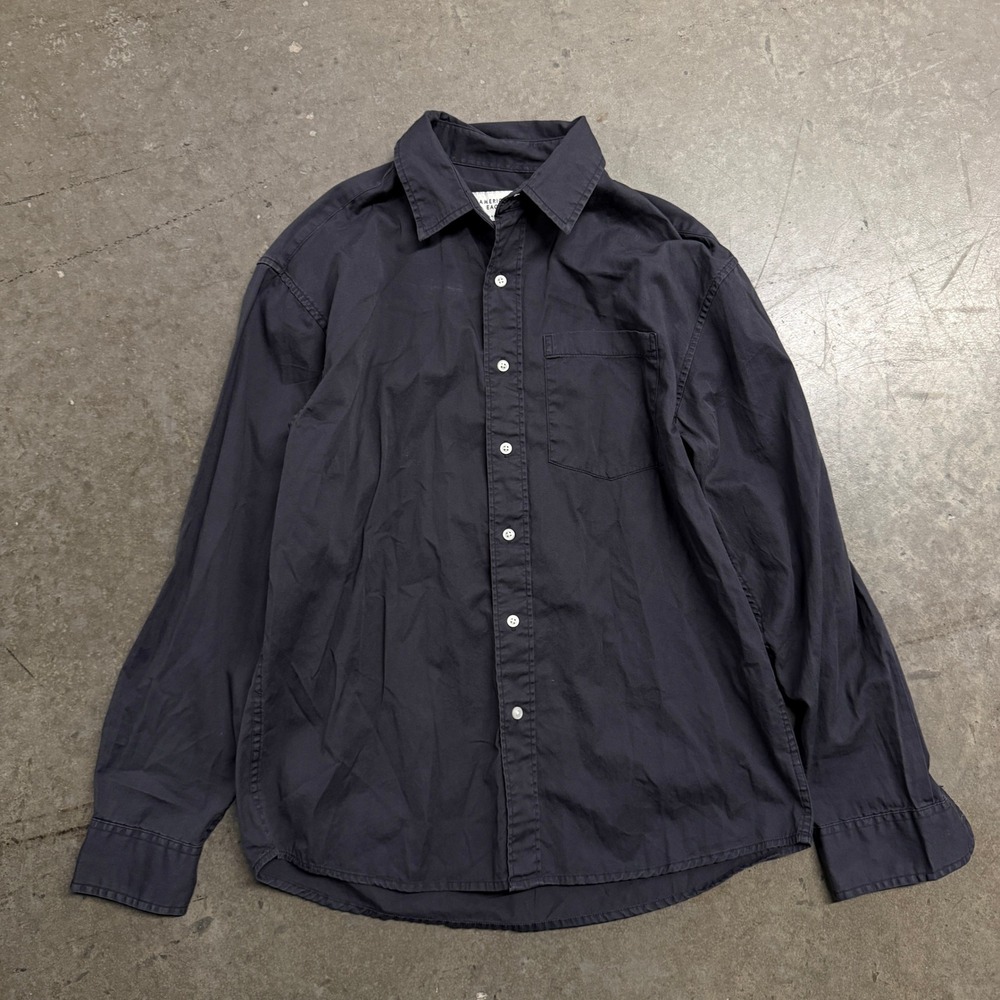 American Eagle‎ Mens Relaxed Fit Long Sleeve Button Down Shirt Gray Small NEW